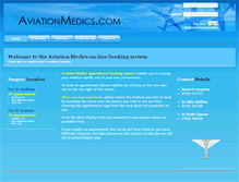 Tablet Screenshot of castledonington.aircrewmedicals.org